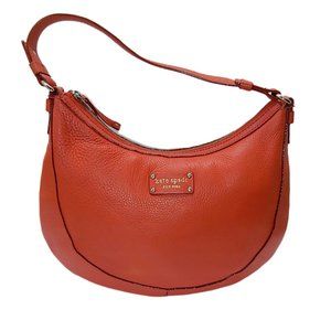 Kate Spade Lori Berkshire Poppy Hobo Leather Bag